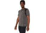 Laufshirt ASICS "ROAD SS TOP", Herren, Gr. XXL, schwarz (performance schwarz), Obermaterial: 100% Polyester, meliert, Rundhals, Shirts Laufshirt