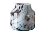 Tischvase FINK "PANTEA", braun, weiß, B:23cm H:23cm T:23cm Ø:23cm, Vasen, Tischvase