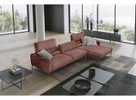 Ecksofa EGOITALIANO "Masu, Design trifft sensationellen Sitzkomfort, Breite 277cm, L-Form", braun (cedar wood), B:277cm H:95cm T:157cm, Sofas, Ecksofa, inkl. 2 Kissenrollen, Rückenelemente manuell verstellbar, Metallfüße
