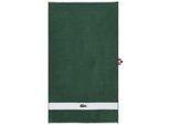 Handtuch LACOSTE "LCASUAL", vert, B:55cm L:100cm, Frottier, Obermaterial: 100% Baumwolle, Handtücher, Handtuch, mit Label-Applikationen und Bordüre