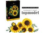 Konstruktionsspielsteine LEGO "Sonnenblumen (11502), LEGO Botanicals", bunt, Spielbausteine, Kinder, Kunststoff, Konstruktionsspielsteine