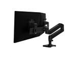 Ergotron LX Pro Monitor Tischhalterung - für 2 LCD-Displays - Schwarz