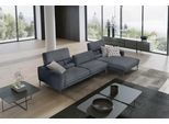 Ecksofa EGOITALIANO "Masu, Design trifft sensationellen Sitzkomfort, Breite 277cm, L-Form", grau (charcoal), B:277cm H:95cm T:157cm, Sofas, Ecksofa, inkl. 2 Kissenrollen, Rückenelemente manuell verstellbar, Metallfüße