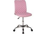 Bürostuhl DUO COLLECTION "Milo", rosa, B:54cm H:84cm T:54cm, Metall, Nylon, Stühle, Bürostuhl