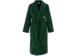 Bademantel LACOSTE "LRENE" Gr. L, vert, L, Baumwolle, Hausmäntel, Bademantel, mit Logostickerei Lacoste Krokodil