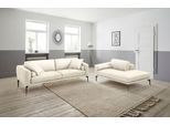 Polstergarnitur EGOITALIANO "Masu, Design trifft sensationellen Sitzkomfort", beige (cremeweiß), H:95cm T:97cm, Leder »BULL« (echtes Rindsleder). Geschliffenes, pigmentiertes und behandeltes Rindsleder mit einer Dicke von 1, 3-1, 5 mm. Dieses Leder zeigt eine ziemlich weiche Hand mit einem halb undurchsichtigen Aussehen. Es handelt sich um ein geschütztes Leder. Eine leichte Deckschicht schützt si