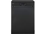 EXQUISIT Standgeschirrspüler "GSP9114-451D schwarz", Energieeffizienz: D, schwarz, B:59,8cm H:84,5cm T:59cm, Geschirrspüler, 14 Maßgedecke & flüsterleise 49 dB – stark und angenehm ruhig, Standgeschirrspüler