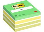 Post-it Haftnotiz-Würfel Grün 76 x 76 mm, großer Vorrat an Notes, stark haftend & rückstandsfrei ablösbar, PEFC-zertifiziert
