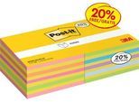 Post-it Haftnotiz-Würfel 2028-OCPPX2 Farbmix, 76x76 mm, extra viele Notes, haftstark & rückstandsfrei ablösbar, PEFC-zertifiziert (15-31-0134)