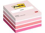 Post-it Haftnotizen-Würfel 2028P Pink 76 x 76 mm, extra viele Notizzettel, stark haftend & rückstandsfrei ablösbar, PEFC