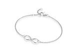 Armband SMART JEWEL "Infinityzeichen als Mittelteil, Silber 925", silber, Armbänder, Damen, 19cm, Silber 925 (Sterlingsilber), Armband