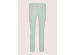 Stoffhose MADELEINE "Jerseyhose Jacquardhose mit grafischem Muster", Damen, Gr. 20, N + K Gr, weiß (salbei, wollweiß), Obermaterial: 66% Baumwolle CO. 30% Polyamid PA. 4% Elasthan EL., Modern, schmal, Hosen Stoffhose, Jacquardhose mit elastischem Bund