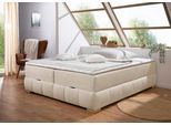 Boxbett OTTO HOME "Wehma ohne Kopfteil inkl. Bettkasten, auch in Überlänge erhältlich", beige, Komplettbetten, Struktur, Liegefläche B/L: 160cm x 220cm, H2 + H2, 7-Zonen-Tonnentaschen-Federkernmatratze, in H2, H3 & H4 wählbar, inklusive Topper, B:164cm L:224cm