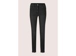 Regular-fit-Jeans MADELEINE "Jeans Slim Fit Five-Pocket-Hose", Damen, Gr. 20, N + K Gr, schwarz, Obermaterial: 83% Baumwolle CO. 15% Polyester PES. 2% Elasthan EL., Modern, normal, Jeans, 5 Pocket Jeans mit Spitze