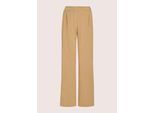 Palazzohose MADELEINE "Jerseyhose Baumwollhose mit Galonstreifen", Damen, Gr. 40, N + K Gr, berber, marine, Obermaterial: 62% Lyocell CLY. 34% Baumwolle CO. 4% Elasthan EL., Modern, weit, Hosen Palazzohose, Weite Hose mit Galonstreifen