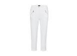 7/8-Hose GOLDNER "Kurzgröße Baumwollhose mit Formbund", Damen, Gr. 23, K-Gr, weiß, Obermaterial: 97% Baumwolle CO. 3% Elasthan EL., normal, Hosen 7/8-Hose, Ohne