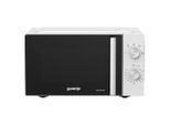 Gorenje , Weiß , Metall, Glas, Keramik , 43.4x24.1x32.9 cm , Garraumbeleuchtung, Auftaufunktion nach Gewicht oder Zeit, Signalton, Keramikboden, Timerfunktion , Küche, Küchenelektrogeräte, Mikrowellen, Stand-Mikrowellen