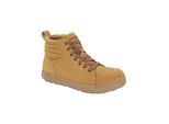 Sicherheitsschuh BIRKENSTOCK "QS 700 NL" Gr. 46, braun (camel), 46, Obermaterial: 50% Rindsleder Leather cow. 50% Lammleder LEL., Schuhe
