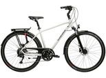 Trekkingrad KROSS "KROSS Herren-Trekkingrad 28" Trans 5.0 Grau 18 Gänge 2026" Gr. 58, grau, schwarz, Fahrräder, Herren, 58cm, 28 Zoll (71,12cm) hinten: 28 Zoll (71,12cm)