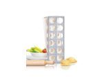 Ravioliform GEFU "TASCA", grau, B:10,8cm L:30,2cm, Aluminium, Kunststoff, Naturmaterial, Küchenformen, platzsparendes Design, ideal für Ravioli und Maultaschen