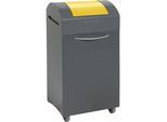 Wertstoffsammler, flammverlöschend, BxT 380 x 320 mm, Volumen 60 l, Einwurf signalgelb kaiserkraft