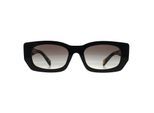 Prada PRB05S 3890A7 zwart & havana grijs gradiÃ«nt zonnebril