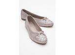 Nopos Leder Cap-Toe Ballerina