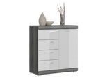 Kommode Scout ca. 80x85 cm Weiß/Grau