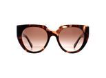 Prada PR14WS 01R0A6 caramel tortoise en poederbruin gradiÃ«nt zonnebril