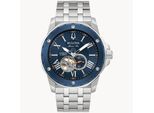 Bulova Marine Star Herren Silberuhr 98A302