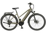 E-Bike PROPHETE "Entdecker 4.0" Gr. 50, grau (moosgrau, schwarz), Elektrofahrräder, 50cm, 28 Zoll (71,12cm), Pedelec, Elektrofahrrad für Damen