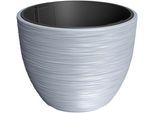 Blumentopf PROSPERPLAST "FURU", grau (hellgrau), H:44,5cm Ø:56,9cm, Kunststoff, Pflanzgefäße
