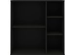Bücherregal HAMMEL FURNITURE "Mistral KUBUS Wandregal – hochwertig & flexibel. langlebig", schwarz, B:69cm H:69cm T:32,5cm, Holzwerkstoff, Massivholz, Regale, Bücherregal, Modernes Designregal – stehend oder hängend – T:32,5 cm