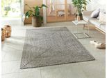 Teppich HANSE HOME "Trenzado", grau (grau, weiß), B:160cm H:10mm L:230cm, Polypropylen, Teppiche, Teppich, In- & Outdoor, Handmade-Look, Läufer, Wetterfest, Balkon, Wohnzimmer