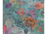 Fototapete ARCHITECTS PAPER "Atelier 47 Colour Plants 2", bunt (blau, orange, rot), B:3m L:2,5m, Vlies, Tapeten, Vlies, Wand, Schräge, Decke