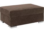 Hocker COLLECTION AB "John, B: 100 cm", braun, B:100cm H:40cm T:70cm, Luxus-Microfaser 2 (100% Polyester);Microfaser PRIMABELLE (100% Polyester);Luxus-Microfaser 1 (100% Polyester), Hocker, Hocker, optional Federkernpolsterung