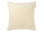 Dekokissen "Bay", weiß (sanftes weiß, wollweiß, unifarben), B:43cm L:43cm, Obermaterial: 85% Polyester, 15% Polyacryl, SCHÖNER WOHNEN-KOLLEKTION, Dekokissen_Sitzkissen_Kissenhüllen, mit Bouclé-Effekt