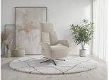 TV-Sessel SIT & MORE "TV Lazy", creme, B:75cm H:117cm T:85cm, 100% Polyester, Sessel, TV-Sessel, zur Auswahl mit Herz-Waage-Position