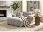 Chaiselongue TRENDMANUFAKTUR "Be Fluffy, mit Rundumbezug, Loveseat mit moderner breiter Kedernaht", grau (silber), B:182cm H:87cm T:184cm, 100% Polyester, Sofas, Chaiselongue, mit softem Sitzkomfort, in hochwertigem Breitcord mit weicher Haptik