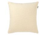 Dekokissen "Bay", weiß (sanftes weiß, wollweiß, unifarben), B:43cm L:43cm, Obermaterial: 85% Polyester, 15% Polyacryl, SCHÖNER WOHNEN-KOLLEKTION, Dekokissen_Sitzkissen_Kissenhüllen, Dekokissen, mit Bouclé-Effekt