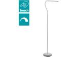 EGLO Stehlampe "LAROA LED Stehleuchte, Touchsensor, 4-step dimming, modern", weiß, 1, Ø 21cm H: 130cm, Leuchten, Standlampe, LED Bürolampe, beweglicher Leuchtenkopf, 53,5x21x130cm, Stehlampe