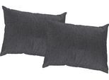 Dekokissen WIRTH "Torbole" Gr. 2, schwarz (schwarz, meliert), B:40cm L:60cm, Obermaterial: 90% Polyester, 10% Baumwolle, Dekokissen_Sitzkissen_Kissenhüllen, Dekokissen