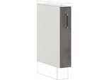 Auszugsunterschrank IMPULS KÜCHEN "Prag", In zwei Breiten für eine flexible Nutzung,, Höhe: 72,3 cm", grau (beton, optik schiefer dunkelgrau), B:15cm H:72,3cm T:57,6cm, Dekorfolie, Holzwerkstoff, Schränke, Auszugsunterschrank, vormontiert, mit Auszug, mit zwei Ablagekörben, mit Soft-Close