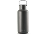 Trinkflasche EQUA "Timeless Off Dark", schwarz, H:19cm, Edelstahl, Trinkflaschen, Trinkflasche, aus Edelstahl, mit Tragegriff