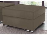Hocker COLLECTION AB "John, B: 100 cm", braun (macchiato), B:100cm H:40cm T:70cm, Struktur (100% Polyester);Kunstleder SOFTLUX / Struktur (80% Polyester; 20% Polyacryl);Microfaser PRIMABELLE (100% Polyester) / Struktur (100% Polyester), Hocker, Hocker, optional Federkernpolsterung