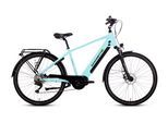 E-Bike SAXONETTE "ADVANCED SPORT" Gr. 48, blau glossy, schwarz, Elektrofahrräder, 48cm, 28 Zoll (71,12cm), (mit integr. Akku), Elektrofahrrad für Alltag und Einkauf