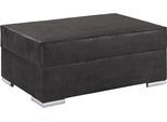 Hocker COLLECTION AB "John, B: 100 cm", schwarz, B:100cm H:40cm T:70cm, Luxus-Microfaser 2 (100% Polyester);Microfaser PRIMABELLE (100% Polyester);Luxus-Microfaser 1 (100% Polyester), Hocker, Hocker, optional Federkernpolsterung