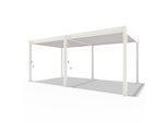 Pergoline Trumpf Pergola Alu Stahl 3 m x 6 m weiß