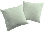 Dekokissen WIRTH "Berwick" Gr. 1, grün, B:40cm L:40cm, Obermaterial: 85% Polyester, 15% Baumwolle, Dekokissen_Sitzkissen_Kissenhüllen, Dekokissen