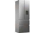 HAIER French Door "HFR7720DWMP", Energieeffizienz: D, silber (edelstahl), B:70cm H:200,6cm T:67,5cm, Kühlschränke, French Door